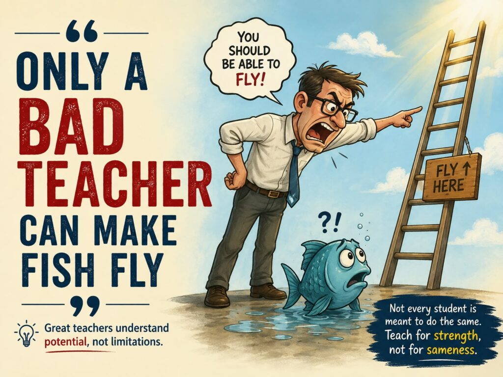 Only a Bad Teacher Can Make Fish Fly. By Abhinav Gaur K. whatsapp image 2026 08 19 at 12.58.26 pm